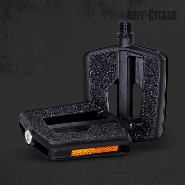 Ruff Cycles Ruffian Pedals 9/16" - Black Sandpaper grip