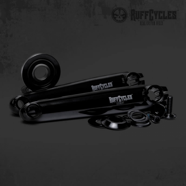 Ruff Crankset 3-Piece 175mm BMX/US - Black